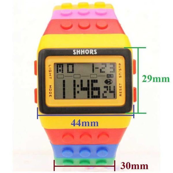 electronic watch fashion building blocks rainbow digital women mens students girls boys alarm sports lcd wrist watches, Slivery;black
electronic watch fashion building blocks rainbow digital women mens students girls boys alarm sports lcd wrist watches, Slivery;black