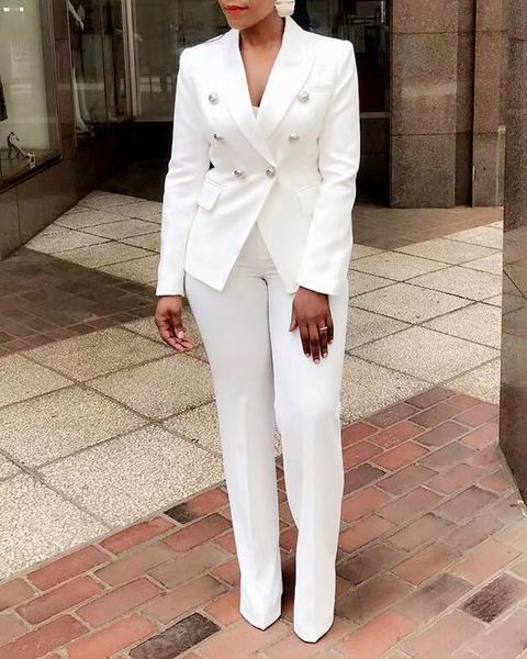 womens two piece pants women 2 set doublebreasted blazer and floorlength flared suit fashion ol business sets 230222, White
womens two piece pants women 2 set doublebreasted blazer and floorlength flared suit fashion ol business sets 230222, White