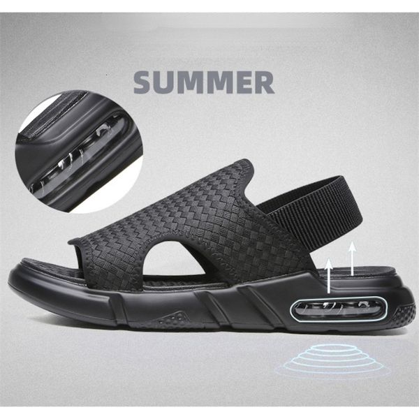 sandals men sandals summer luxury beach air cushioned pu leather sandals lightweight outdoor platform shoes roman male sandal 230221, Black
sandals men sandals summer luxury beach air cushioned pu leather sandals lightweight outdoor platform shoes roman male sandal 230221, Black
