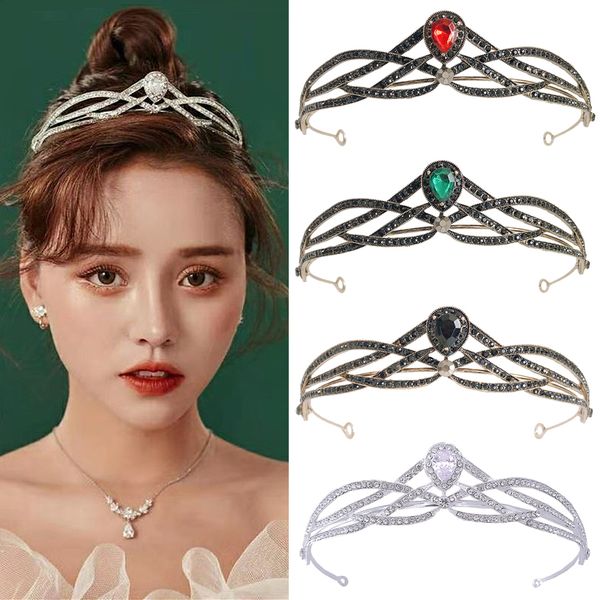 bride headpieces women's gift fashion accessories designer crown diamond vintage hair band green red black love birthday valentine', Silver
bride headpieces women's gift fashion accessories designer crown diamond vintage hair band green red black love birthday valentine', Silver