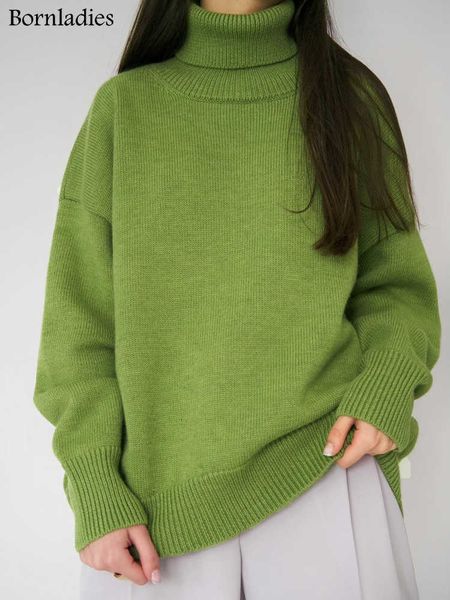 bornladies women turtleneck sweater chic autumn winter thick warm pullover oversized casual loose knitted jumper female pull 230222, White;black
bornladies women turtleneck sweater chic autumn winter thick warm pullover oversized casual loose knitted jumper female pull 230222, White;black