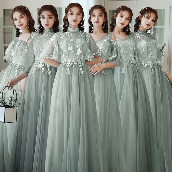 party dresses bridesmaid green embroidery aline wedding guest dress hight neck half sleeve vestidos floor length formal gowns r067 230221, White;black
party dresses bridesmaid green embroidery aline wedding guest dress hight neck half sleeve vestidos floor length formal gowns r067 230221, White;black