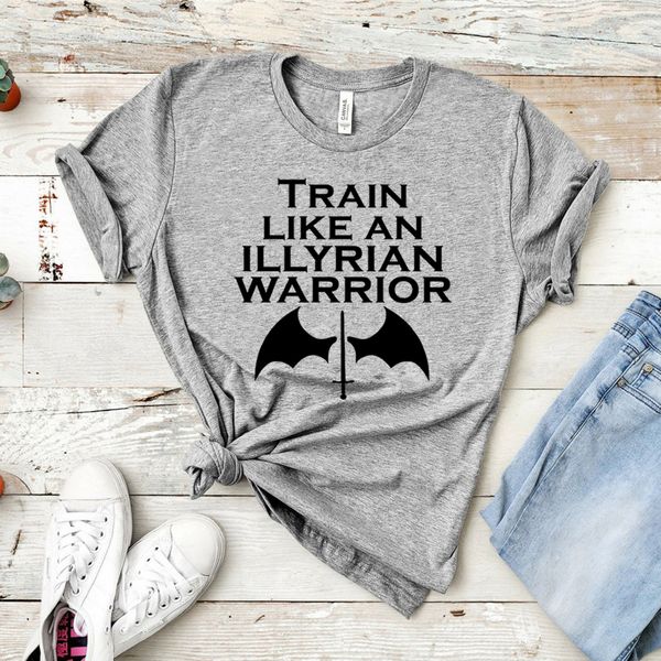 women's tshirt train like an illyrian warrior acotar bookish gift shirt sjm acotar tshirt short sleeve casual tee 230222, White
women's tshirt train like an illyrian warrior acotar bookish gift shirt sjm acotar tshirt short sleeve casual tee 230222, White