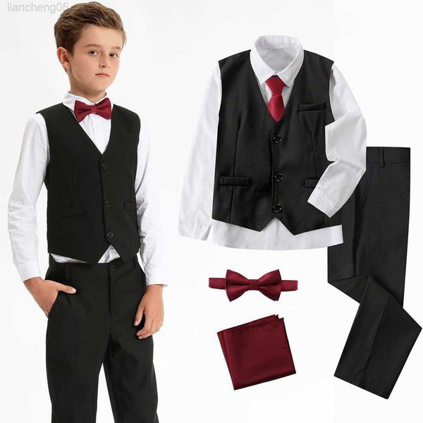 clothing sets boy outfits set clothes children wedding easter suits party performance graduation kids flower shirt vest and pants come 6pcs, White
clothing sets boy outfits set clothes children wedding easter suits party performance graduation kids flower shirt vest and pants come 6pcs, White
