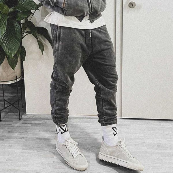 2023 men's and women's pants fashion western european fashion brand designer rep wash make old drawstring casual high street loose, Black
2023 men's and women's pants fashion western european fashion brand designer rep wash make old drawstring casual high street loose, Black