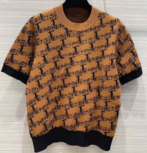 23ss summer new women's knits tees sweater casual fashion knitwear short sleeve women designer knits t-shirt, White
23ss summer new women's knits tees sweater casual fashion knitwear short sleeve women designer knits t-shirt, White