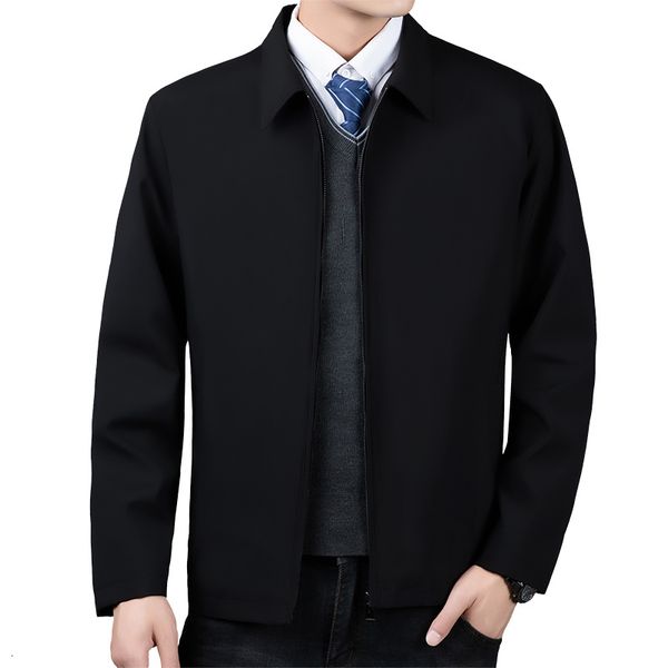 men's jackets autumn winter business jacket men turn down collar zipper warm coats fashion mens outerwear male casual clothes 230222, Black;brown
men's jackets autumn winter business jacket men turn down collar zipper warm coats fashion mens outerwear male casual clothes 230222, Black;brown