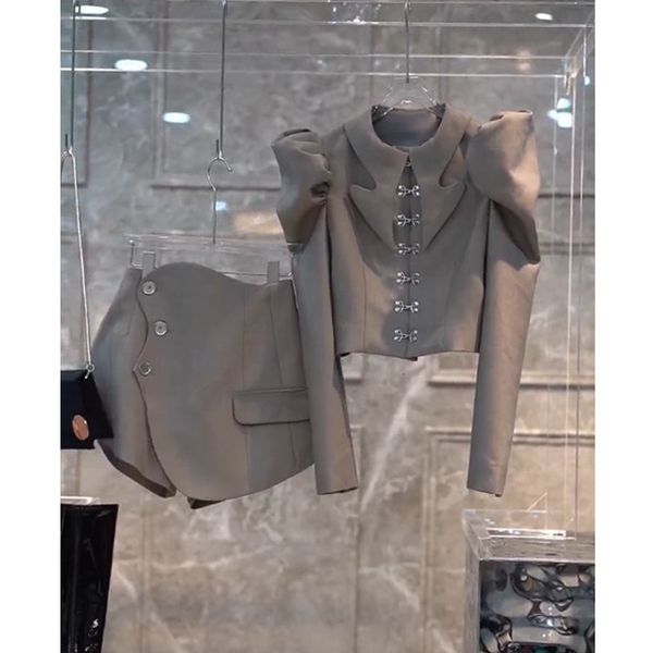 two piece dress spring solid slim fit 2 set women fashion bubble long sleeve blazer irregular mini skirt two sets 230222, White
two piece dress spring solid slim fit 2 set women fashion bubble long sleeve blazer irregular mini skirt two sets 230222, White