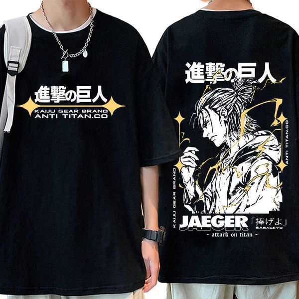 men's t-shirts anime attack on titan double sided t shirt eren jaeger manga graphic men summer t-shirts harajuku casual tee shirt l230, White;black
men's t-shirts anime attack on titan double sided t shirt eren jaeger manga graphic men summer t-shirts harajuku casual tee shirt l230, White;black