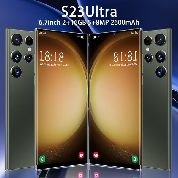

2023 new s23ultra 5g cross-border smartphone 7.3-inch ultra hd inell screen 2 16g mobile phone
