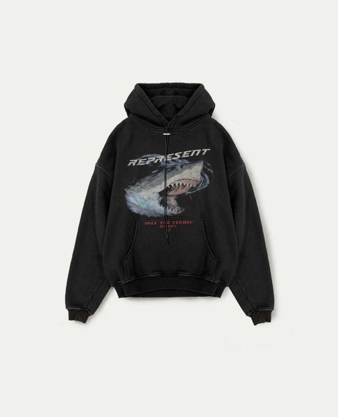 2023 men's and women's hoodies fashion western european brand designer represne sogd the first generation shark washed old drawstr, Black
2023 men's and women's hoodies fashion western european brand designer represne sogd the first generation shark washed old drawstr, Black