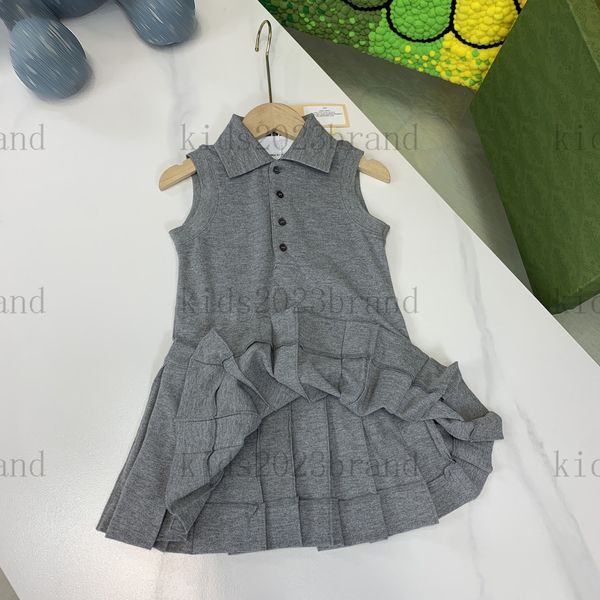 2023ss girls gray polo dress sleeveless skirt high-end girls sports dresses summer princess dress brand designer kids pleated dress 90-160cm, Red;yellow
2023ss girls gray polo dress sleeveless skirt high-end girls sports dresses summer princess dress brand designer kids pleated dress 90-160cm, Red;yellow