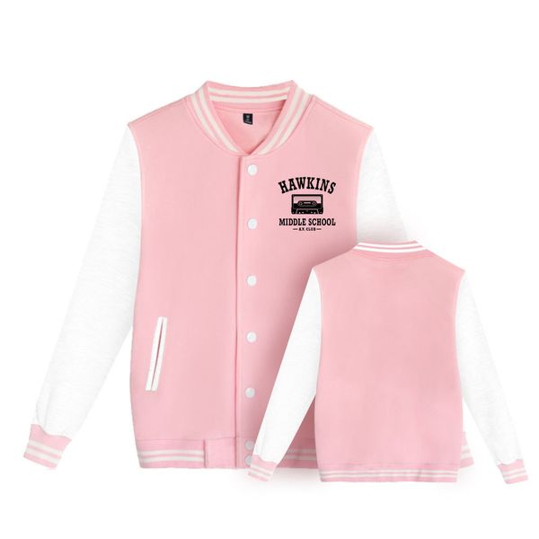 men's jackets hawkins middle school spring autumn pilot bomber couple baseball jacket university varsity casual korean pink clothes 230, Black;brown
men's jackets hawkins middle school spring autumn pilot bomber couple baseball jacket university varsity casual korean pink clothes 230, Black;brown