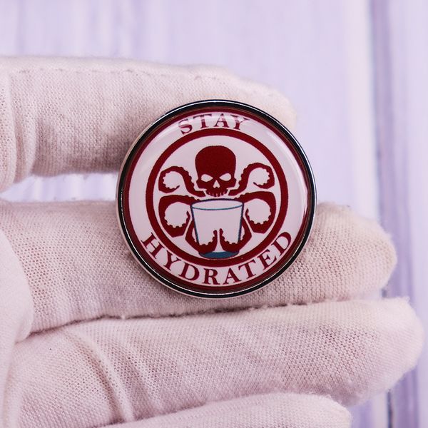 stay hydrated pin skull ocs cup brooch comedy series aesthetic badge, Blue 
stay hydrated pin skull ocs cup brooch comedy series aesthetic badge, Blue