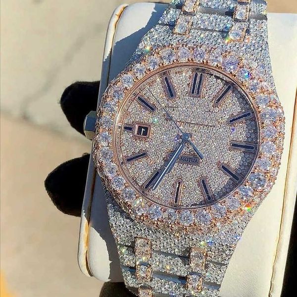 wristwatches custom bling iced out watches white gold plated moiss anite diamond watchess 5a replication mechanical r9ev, Silver
wristwatches custom bling iced out watches white gold plated moiss anite diamond watchess 5a replication mechanical r9ev, Silver