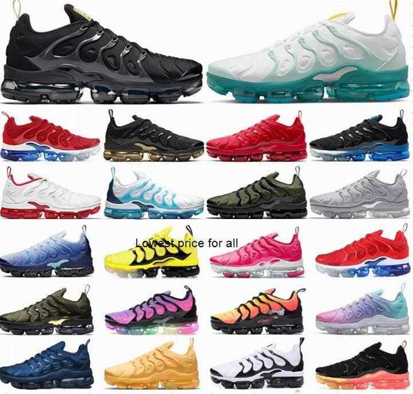 2022 tn plus running shoes men women black bubblegum yolk cherry cool grey neon olive pure platinum dark blue mens womens sports trainers
2022 tn plus running shoes men women black bubblegum yolk cherry cool grey neon olive pure platinum dark blue mens womens sports trainers
