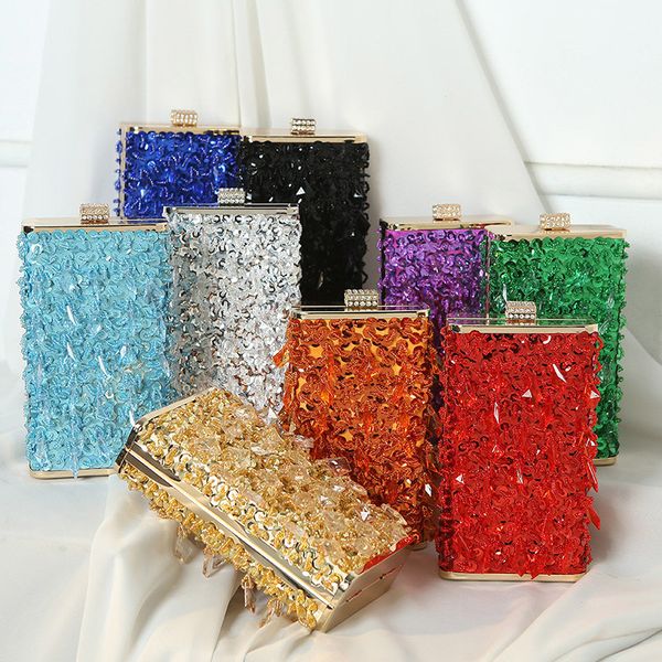 waist bags small sequin box clutch women's designer party purse chain shoulder ladies transparent pendant evening handbag b508 230222
waist bags small sequin box clutch women's designer party purse chain shoulder ladies transparent pendant evening handbag b508 230222