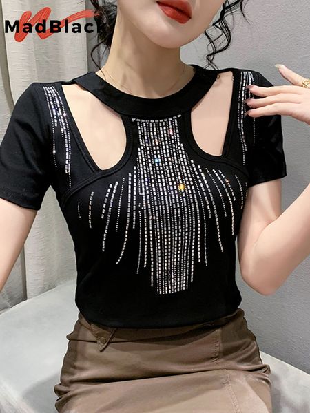 women's tshirt madblack summer o necks tshirts hollow out drilling women short sleeves slim bottoming streetwear tees t32605z 230221, White
women's tshirt madblack summer o necks tshirts hollow out drilling women short sleeves slim bottoming streetwear tees t32605z 230221, White