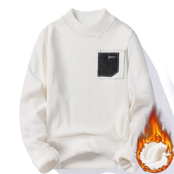 men's sweaters winter turtleneck warm brand knitted pullovers men solid color casual male sweater autumn knitwear 230222, White;black
men's sweaters winter turtleneck warm brand knitted pullovers men solid color casual male sweater autumn knitwear 230222, White;black