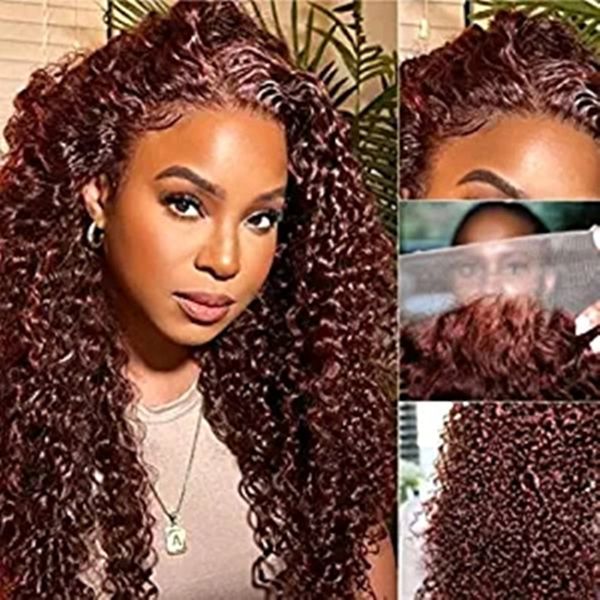 water wave reddish brown lace front wigs human hair 130% density pre plucked with baby hair wet ang wavy copper red glueless frontal wigs fo, Black;brown
water wave reddish brown lace front wigs human hair 130% density pre plucked with baby hair wet ang wavy copper red glueless frontal wigs fo, Black;brown