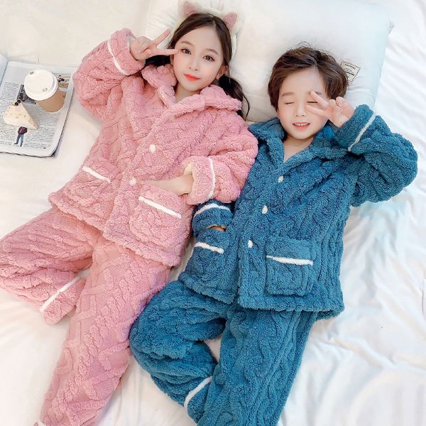 pajamas pajamas set for children winter double-sided flannel boys girls sleepwear thicken warm coral fleece teens kids pyjama sets 4-13y 230, Blue;red
pajamas pajamas set for children winter double-sided flannel boys girls sleepwear thicken warm coral fleece teens kids pyjama sets 4-13y 230, Blue;red