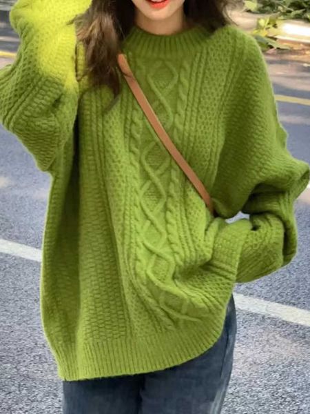 women clothing sweater woman winter 2022 korean fashion new in o-neck loose long sleeve pullover knit thick 230222, White;black
women clothing sweater woman winter 2022 korean fashion new in o-neck loose long sleeve pullover knit thick 230222, White;black