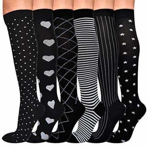 5pc socks hosiery compression socks sports running men women marathons circulation athletic varicose veins travel nurses over knee high stoc, Black;white
5pc socks hosiery compression socks sports running men women marathons circulation athletic varicose veins travel nurses over knee high stoc, Black;white
