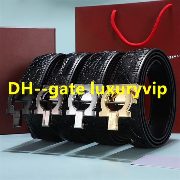 leather belt luxury men's designer gold and silver gun copper four-color buckle fashion women's belts classic horseshoe printing 3, Black;brown
leather belt luxury men's designer gold and silver gun copper four-color buckle fashion women's belts classic horseshoe printing 3, Black;brown