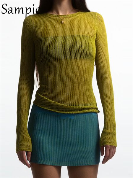 women's knits tees sampic knitted casual brown women long sleeve summer beach y2k t shirt hollow out party outfits basic tees crop 23, White
women's knits tees sampic knitted casual brown women long sleeve summer beach y2k t shirt hollow out party outfits basic tees crop 23, White