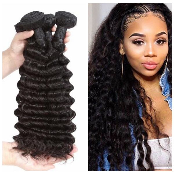 4 bundles per set virgin remy hair bundles 8a brazilian hair wefts deep wave loose wave natural wave waterwave bundle deals, Black
4 bundles per set virgin remy hair bundles 8a brazilian hair wefts deep wave loose wave natural wave waterwave bundle deals, Black