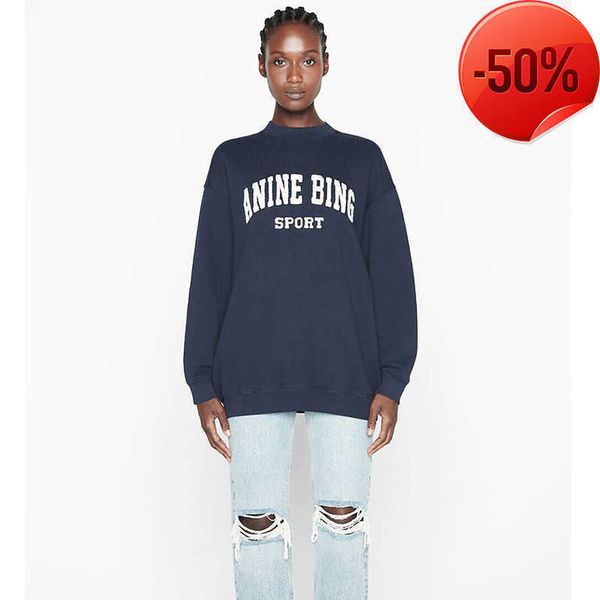 anine bing women designer sweatshirt classic pullover letter embroidery fleece loose crew neck sweater632, Black
anine bing women designer sweatshirt classic pullover letter embroidery fleece loose crew neck sweater632, Black
