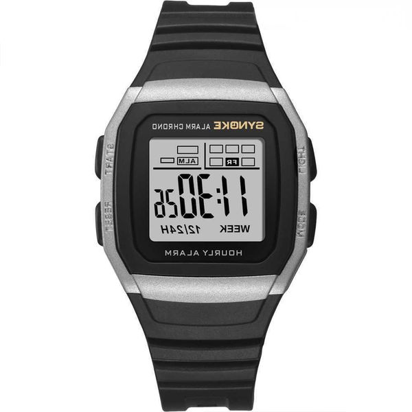 electronic watch outdoor sports men's luminous silver color multi-function retro square student fashion street, Slivery;black
electronic watch outdoor sports men's luminous silver color multi-function retro square student fashion street, Slivery;black