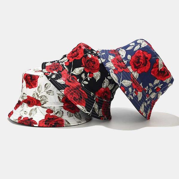 wide brim hats 2021 new fashion panama hat rose flower bucket hats summer floral sun hats for women cotton fisherman cap l230222, Blue;gray
wide brim hats 2021 new fashion panama hat rose flower bucket hats summer floral sun hats for women cotton fisherman cap l230222, Blue;gray