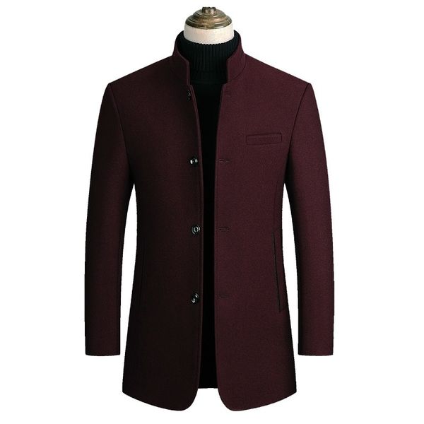 men's wool blends en men's coat mens autumn and winter style overcoat midlength business casual wear coats for men 230222, Black
men's wool blends en men's coat mens autumn and winter style overcoat midlength business casual wear coats for men 230222, Black
