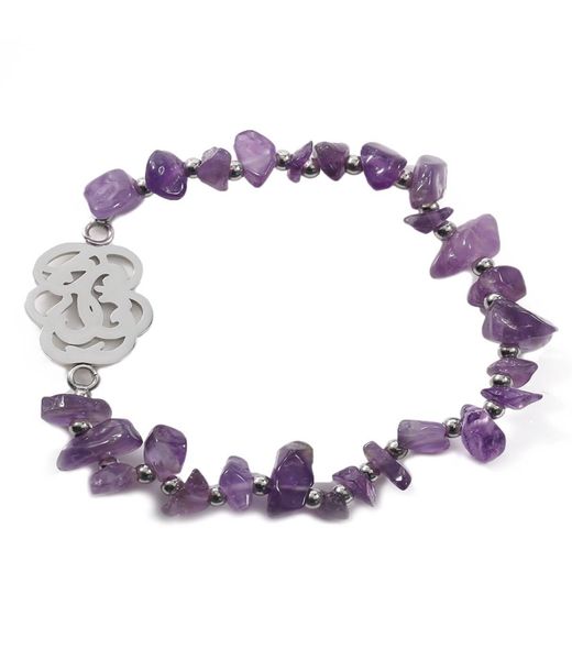 natural amethyst beaded bracelet with irregular om shaped beads flower charms pulsera de oso, Golden;silver
natural amethyst beaded bracelet with irregular om shaped beads flower charms pulsera de oso, Golden;silver