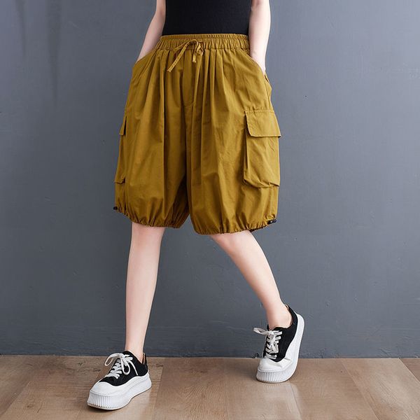 women's shorts summer elastic waist legged wide leg pants loose bloomers casual harlan fashion 230222, White;black
women's shorts summer elastic waist legged wide leg pants loose bloomers casual harlan fashion 230222, White;black