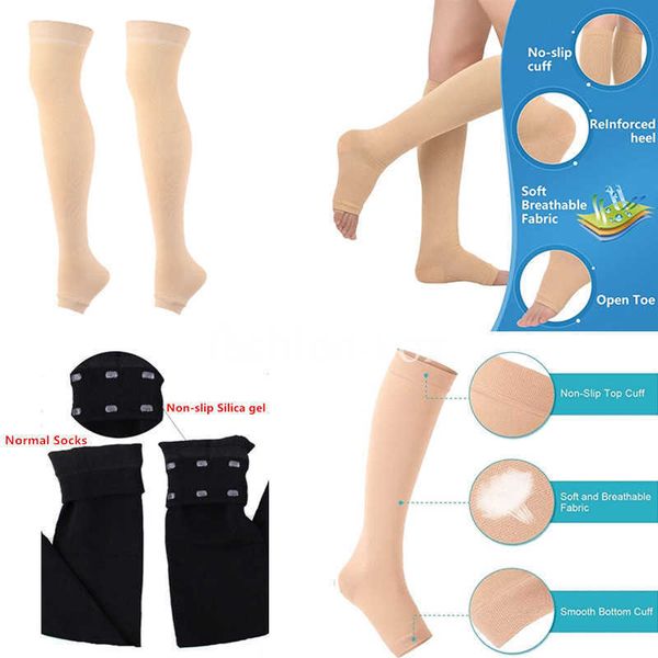 5pc socks hosiery compression socks antislip sile open toe compression stockings knee high stockings graduated calf shaping women long socks, Black;white
5pc socks hosiery compression socks antislip sile open toe compression stockings knee high stockings graduated calf shaping women long socks, Black;white