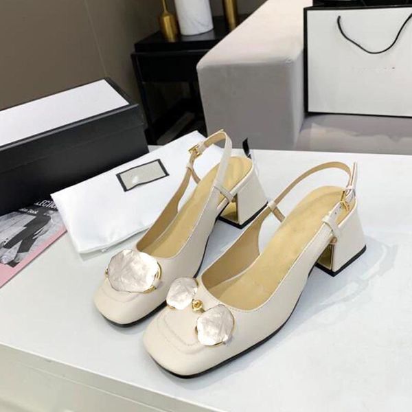 sandal designer elegant summer fashion thick metal button solid party office french horse vintage women's shoes, Black
sandal designer elegant summer fashion thick metal button solid party office french horse vintage women's shoes, Black