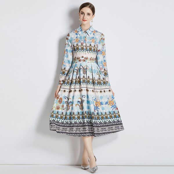 luxury fashion floral midi dresses 2023 women designer robe long sleeve street cafe slim a-line pleated dress spring autumn ladies elegant p, Black;gray
luxury fashion floral midi dresses 2023 women designer robe long sleeve street cafe slim a-line pleated dress spring autumn ladies elegant p, Black;gray