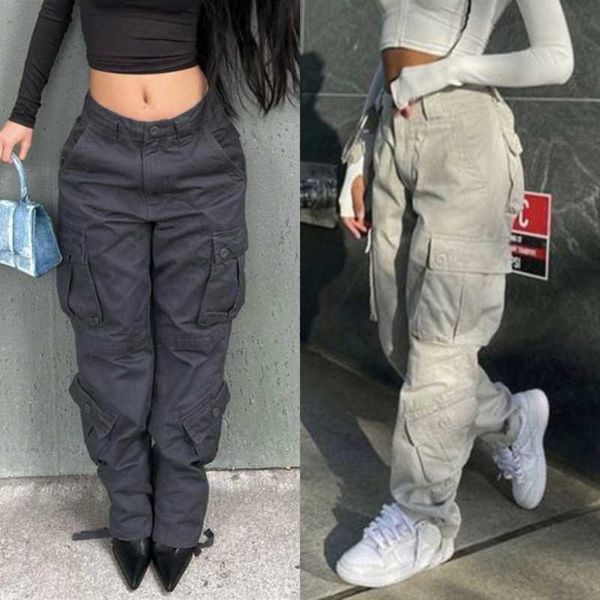 designer women cargo pants multi pocket casual work jeans high waist with zipper, Blue
designer women cargo pants multi pocket casual work jeans high waist with zipper, Blue