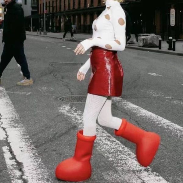 mschf men and women rian home shoes boots pvc rubber beeled platform knee-high tall booties astro boy big red boot waterproof welly shoes, Black
mschf men and women rian home shoes boots pvc rubber beeled platform knee-high tall booties astro boy big red boot waterproof welly shoes, Black