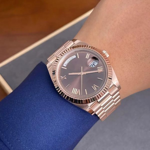 men's watch mechanical automatic cal.2823 brown roman numeral 228235 40mm sapphire crystal waterproof 50m watch strap adjustable design, Slivery;brown
men's watch mechanical automatic cal.2823 brown roman numeral 228235 40mm sapphire crystal waterproof 50m watch strap adjustable design, Slivery;brown
