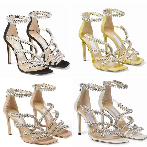 summer luxury women's sandals famous brand josefine design crystal diamond ribbon stiletto shoes calfskin square head elegant bride wed, Black
summer luxury women's sandals famous brand josefine design crystal diamond ribbon stiletto shoes calfskin square head elegant bride wed, Black