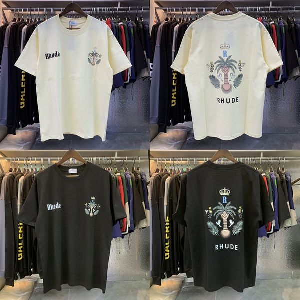 men's tshirts 2023ss coconut crown print rhude men women tags short sleeve rhude tee with 230221, White;black
men's tshirts 2023ss coconut crown print rhude men women tags short sleeve rhude tee with 230221, White;black