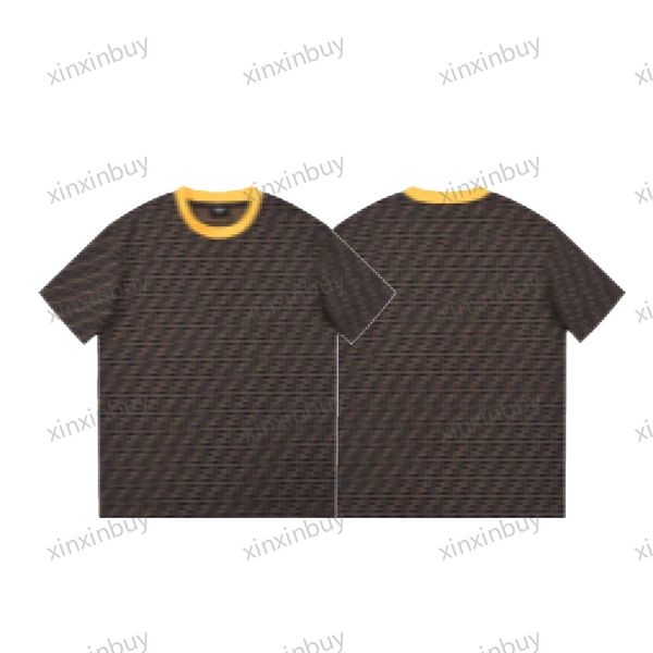 xinxinbuy men designer tee t shirt 23ss roma double letter jacquard fabric short sleeve cotton women black blue white khaki brown xs-2xl, Black;brown
xinxinbuy men designer tee t shirt 23ss roma double letter jacquard fabric short sleeve cotton women black blue white khaki brown xs-2xl, Black;brown