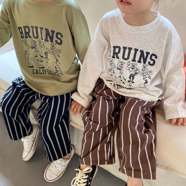 clothing sets 2743b letters printed girls kids long sleeve shirt sweatershirt bears boys children clothes 230222, White
clothing sets 2743b letters printed girls kids long sleeve shirt sweatershirt bears boys children clothes 230222, White