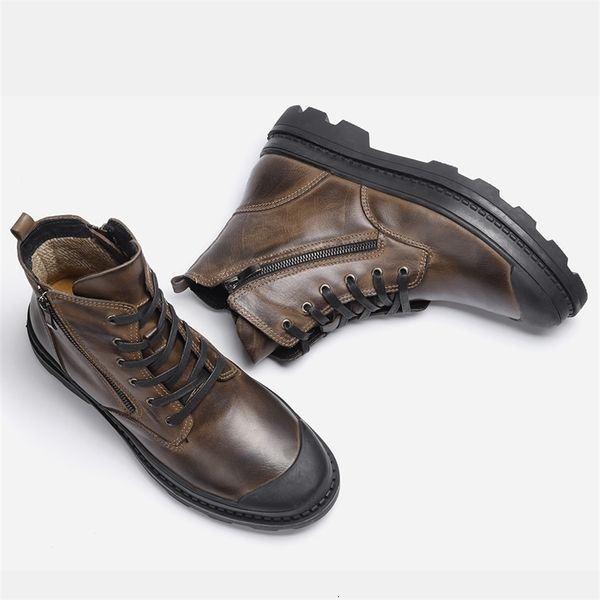 boots boots for men large size natural cow leather winter boots with zipper handmade retro men's ankle boot 230221, Black
boots boots for men large size natural cow leather winter boots with zipper handmade retro men's ankle boot 230221, Black