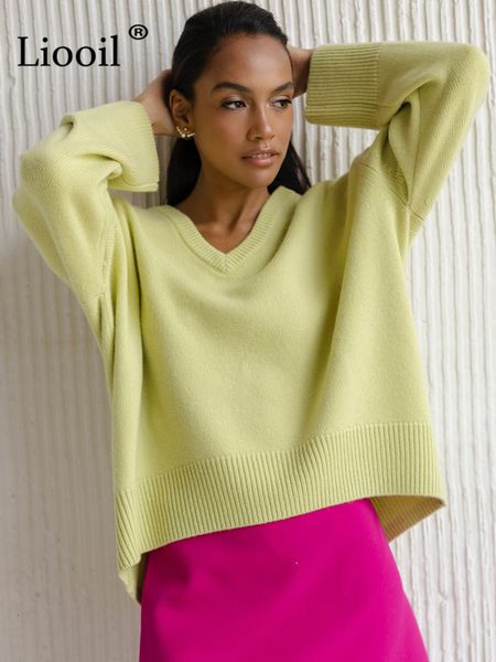 women's sweaters liooil women knit baggy sweater pullover female jumper long sleeve autumn winter streetwear v neck knitted sweaters 2, White;black
women's sweaters liooil women knit baggy sweater pullover female jumper long sleeve autumn winter streetwear v neck knitted sweaters 2, White;black