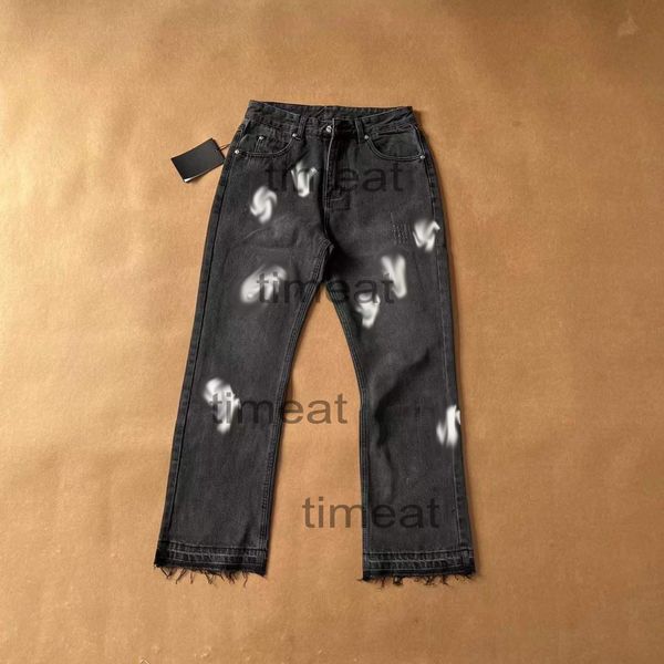 men's jeans mens vintage designer jean heart pasted leather washed straight trousersss, Blue
men's jeans mens vintage designer jean heart pasted leather washed straight trousersss, Blue