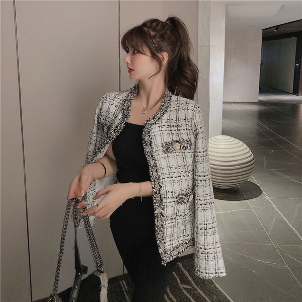 womens jackets women loose tweed temperament outerwear clothing korean retro short small fragrance autumn fashion 230222, Black;brown
womens jackets women loose tweed temperament outerwear clothing korean retro short small fragrance autumn fashion 230222, Black;brown